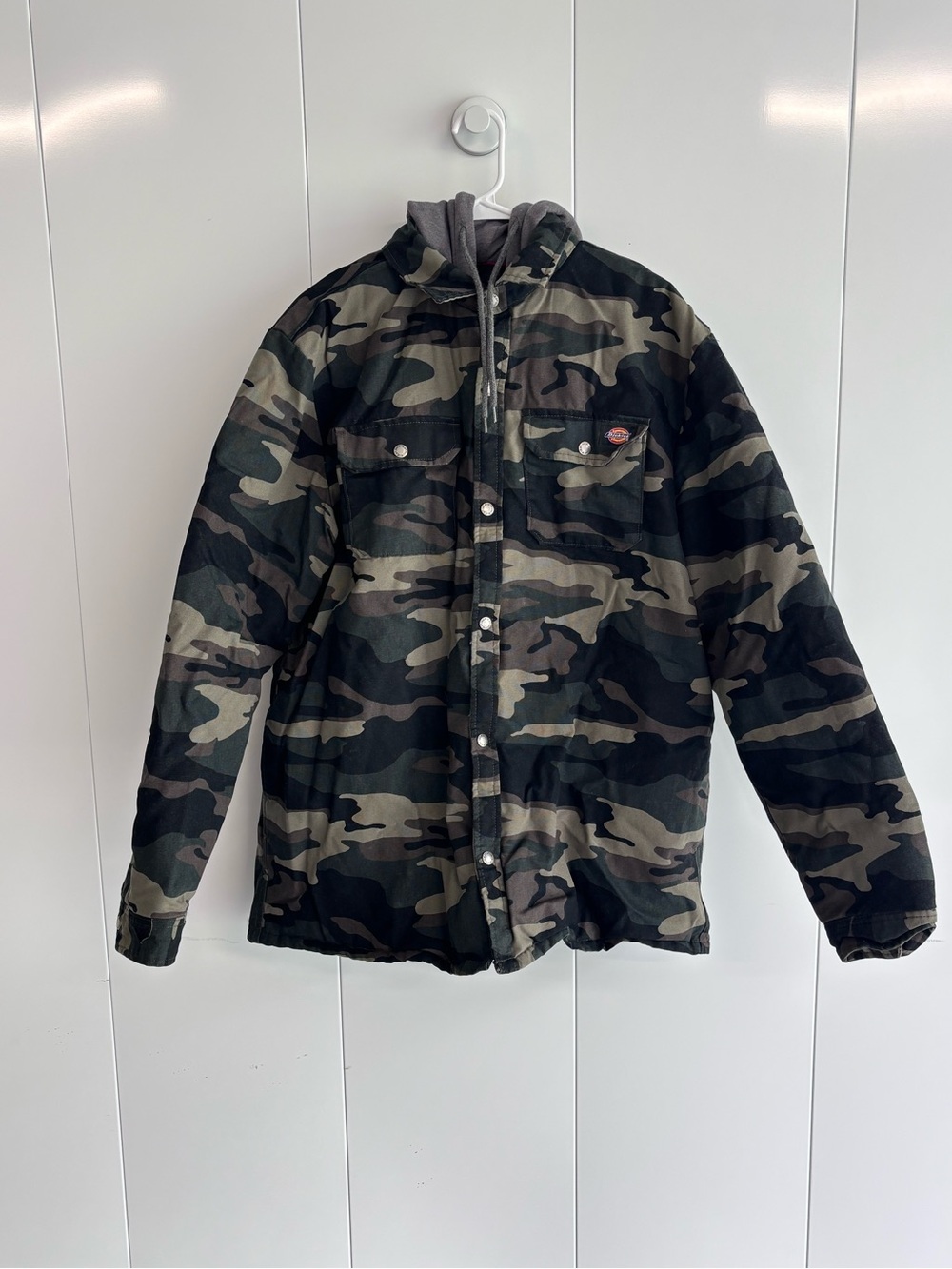 Dickies Built To Work Men's Camouflage Hooded Insulated Quilt Lined XLT